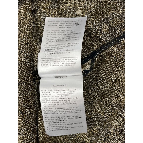 Missoni Women's Gold and Black Bodycon Dress Sz 38 (EUR 8) - Picture 10 of 11